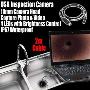 WATERPROOF 2M ENDOSCOPE WITH 4 LED ***FREE SHIPPING ***
