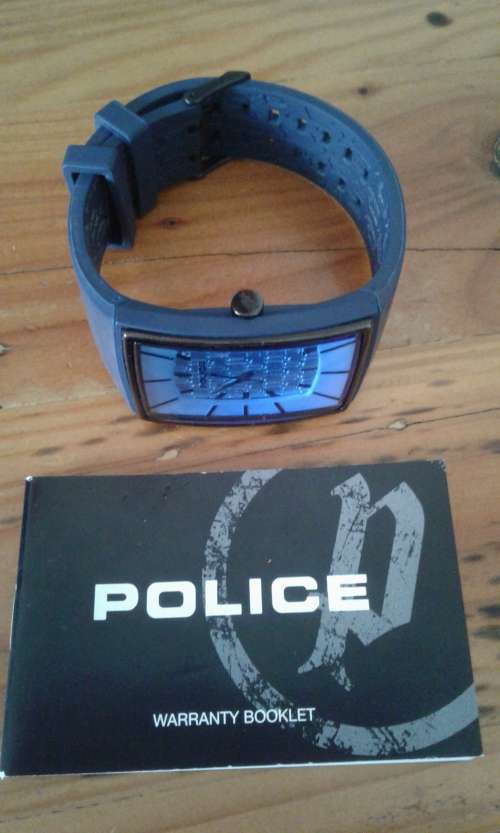 Police Vintage Blue Watch