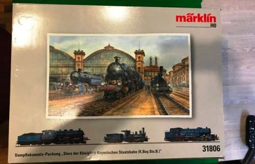 MARKLIN 3 X LOCO SET IN DISPLAY BOX. 31806.DIGITAL HO. MORE PIC'S ON REQUEST.