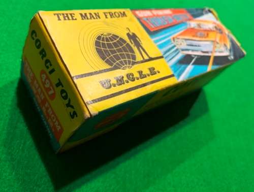 CORGI 491 THE MAN FROM U.N.C.L.E. SIDE FLAP HAS BEEN REPAIRED.