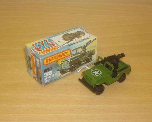 Matchbox Superfast No.38e Armoured Jeep (Boxed)