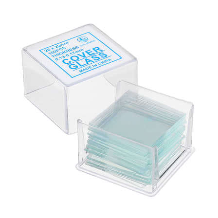 Microscope Coverslips 22x22mm (100 pcs)