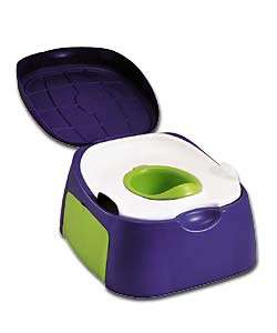 All In One Potty And Step Stool - Blue with white seat!    Brand New!
