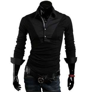 R450***  Collar neck stylish shirts - two colour available