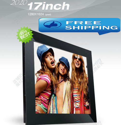 Digital Photo Frame 17-inch large-size ads on screen4:3 SD / USB / CF FREE SHIPPING!!