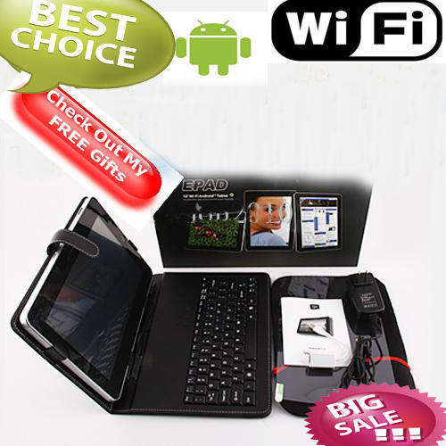 7-inch MID firmware 3.0 E-pad android2.1 4GB WIFI + Keybaord + Leather Case + Car Bracket + USB Hub