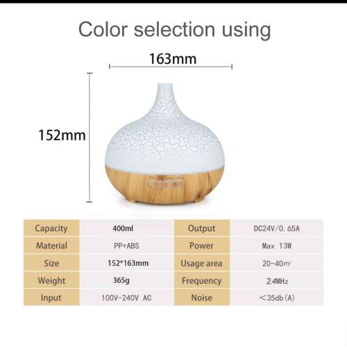 Decorative wooden diffuser / humidifier