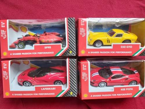 Shell Ferari Promotional Special Edtion Toy Collection full set of 4