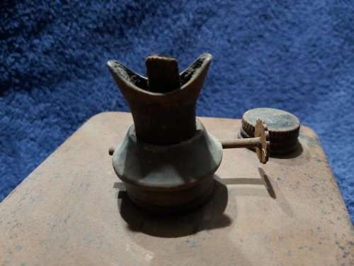 Beautiful vintage tin parafin lamp