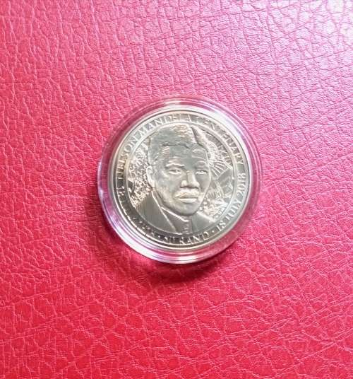 2018 NELSON MANDELA CENTENARY UNCIRCULATED R50 BRONZE ALLOY COIN