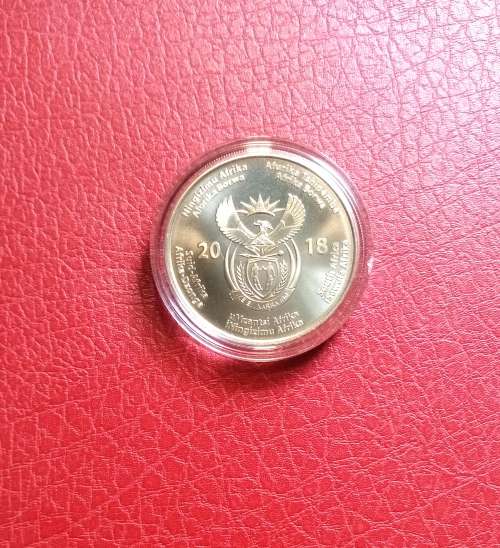 2018 NELSON MANDELA CENTENARY UNCIRCULATED R50 BRONZE ALLOY COIN