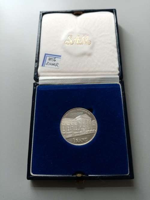 SOUTH AFRICA R1 PARLIAMENTARY PROOF COIN (80% SILVER)