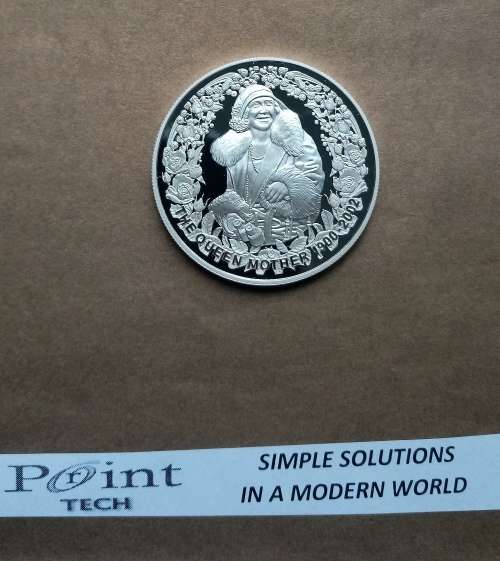 1 TROY OUNCE 999.9 PROOF SILVER 5 DOLLAR COIN OF QUEEN MOTHER-AUSTRALIAN MINT