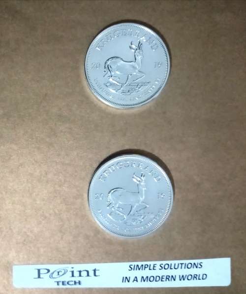 2 X 1 OZ SILVER KRUGERRANDS