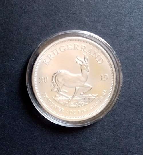 1 OZ FINE SILVER KRUGERRAND COIN - 2019