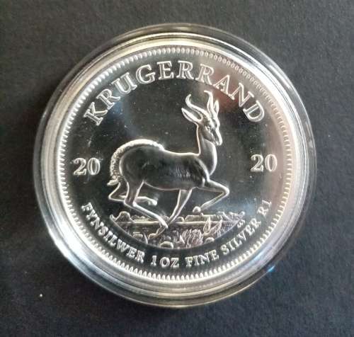 1 OZ FINE SILVER KRUGERRAND UNC - 2020