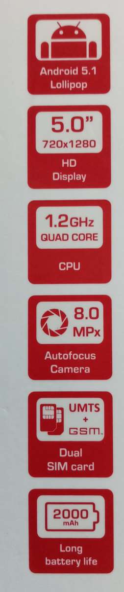 PRESTIGO A5 MUZE SMARTPHONE (DEMO MODEL) HARDLY USED