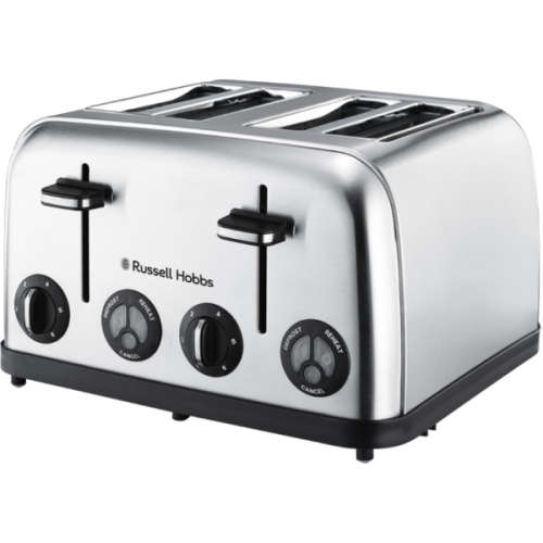 RUSSELL HOBBS 4 SLICE STAINLESS TOASTER