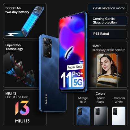 Brand new Redmi Note 11 Pro Plus 5G 256Gb 8Gb Ram dual sim