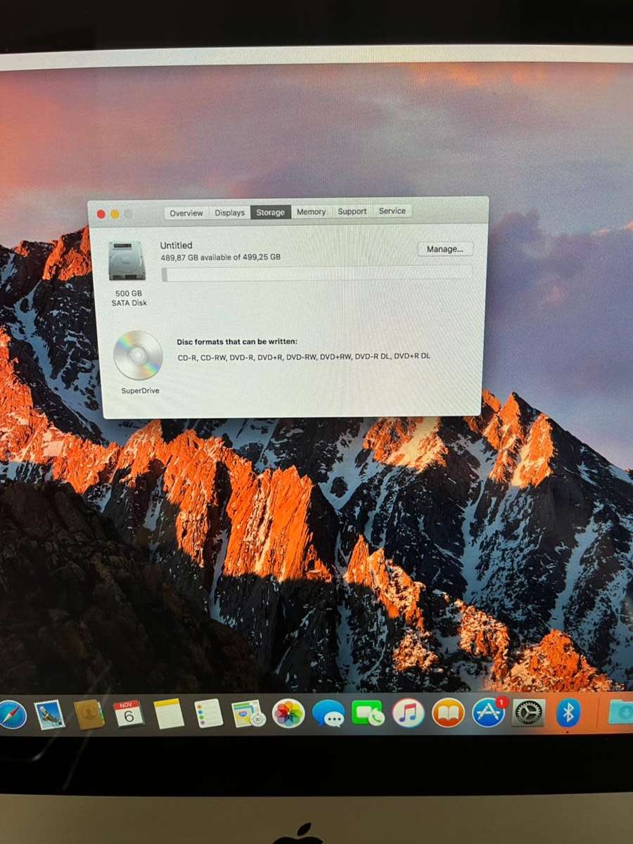 Apple iMac 21.5` Core i5 500GB 4GB RAM Mid 2011