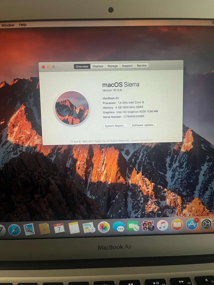 Macbook Air (13-inch, Early 2015) | 8GB RAM | 128GB