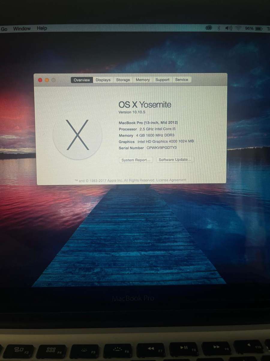 MacBook Pro (13-inch, Mid 2012) 512GB