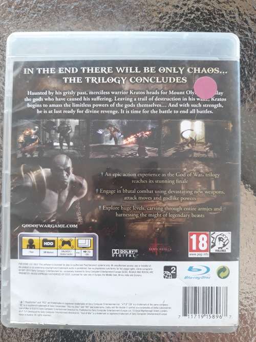 God of War 3 (platinum disc)