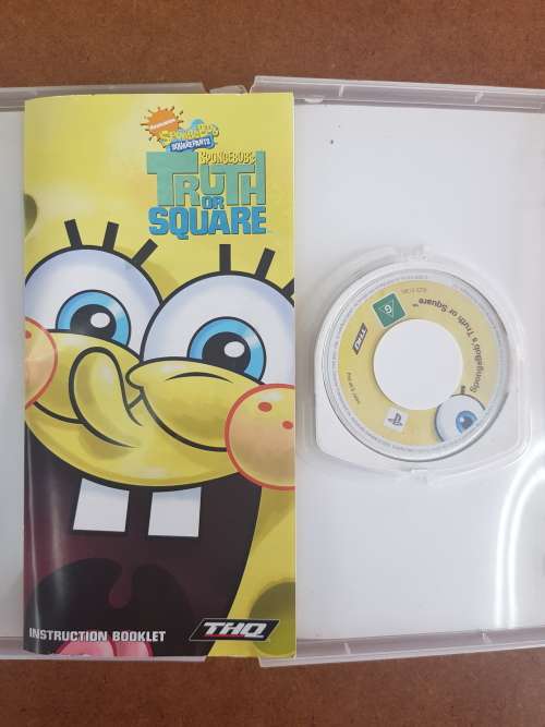 Spongebob Squarepants Truth or Square- Complete- PsP