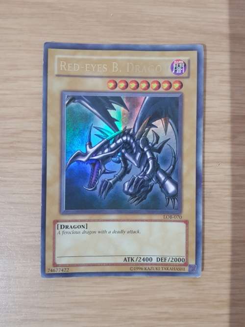 Red Eyes Black Dragon- YuGiOh Card