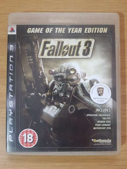 Fallout 3 (Game of the Year Ed.)- Ps3- Complete