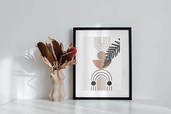 Mid Century Art Prints Wall Print, Boho Abstract Boho Wall Print Set, Boho Abstract Poster Set Of 2,