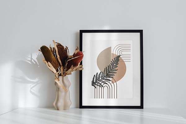 Mid Century Art Prints Wall Print, Boho Abstract Boho Wall Print Set, Boho Abstract Poster Set Of 2,