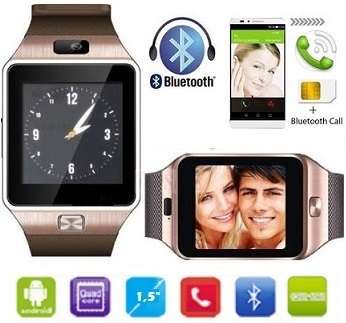 2016 Smartphone Watch with sim function, Bluetooth, Camera Available in Gold, Silver, White or Black