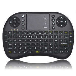 Wireless Mini Keyboard with Touchpad for Android TV Box and XBOX360/PS3/PS4- BLACK