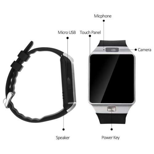 Bluetooth Smart Watch with Camera for Samsung S5 / Note 2 / 3 / 4, Nexus 6, Htc, Sony and Other