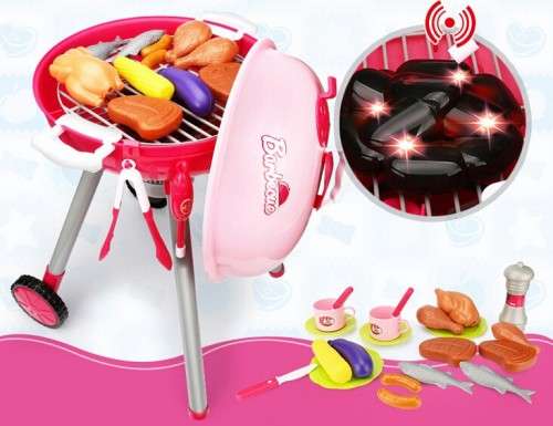 Barbecue Kids Pretend play set (Pink)