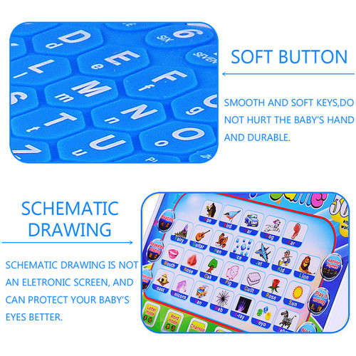 Foldable Baby Kid Toddler Educational Study Game Computer Toy Learning Machine