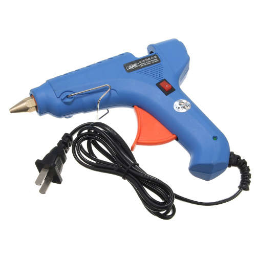 Raitool 100V-240V 60W Hot Melt Glue Gun Blue Electric Heating Hot Melt Glue