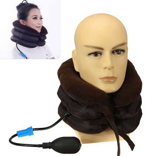 Air Cervical Neck Traction Soft Brace for Headache Head Back Shoulder Neck Pain