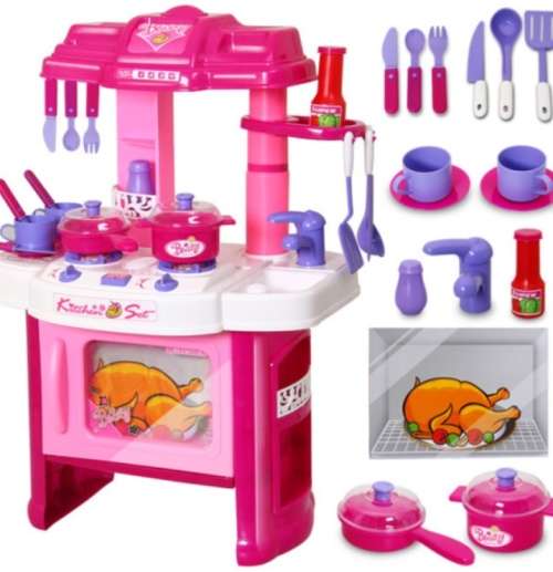 Little Girls Dream Kitchen Play Set