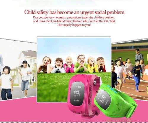 Smart Children Kid Safe GPS Tracker Watch Wrist watch SOS Anti-Lost for Children