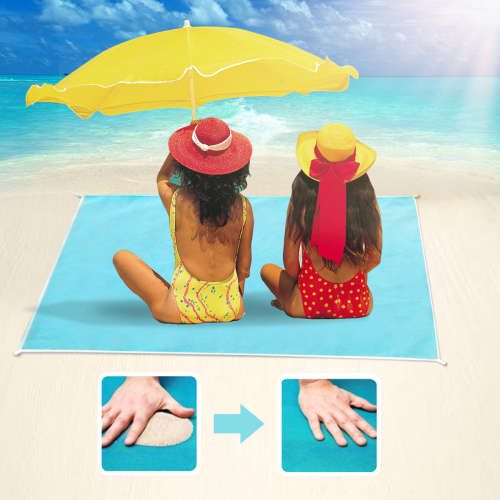 Sand Free Beach Mat Blanket Sand Proof Magic Sandless Sand Dirt