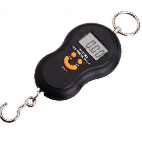 50kg/5g Mini Portable Digital Scale LCD Electronic Hanging Luggage Hook Weight