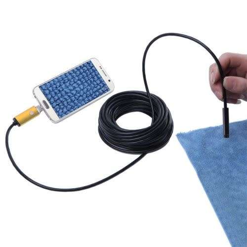2in1 7mm 5M 6LED Endoscope USB Waterproof Borescope Inspection Camera For PC&Android Phone (10M)