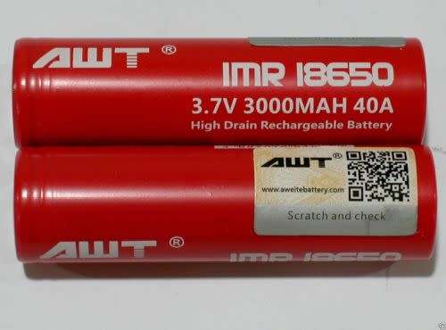VAPE RECHARGEABLE 18650 BATTERIES. Brand New.
