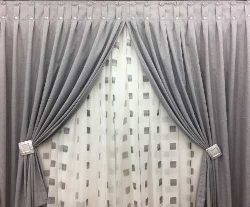 STANDARD SIZE CURTAIN ( GREY )