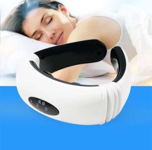 NEW magnetic Therapy Neck Massager with Electronic Pulse and Heated Pads