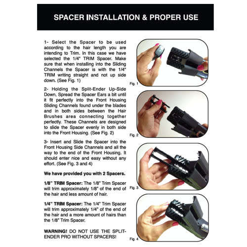 Cordless Split End and Damaged Hair Trimmer