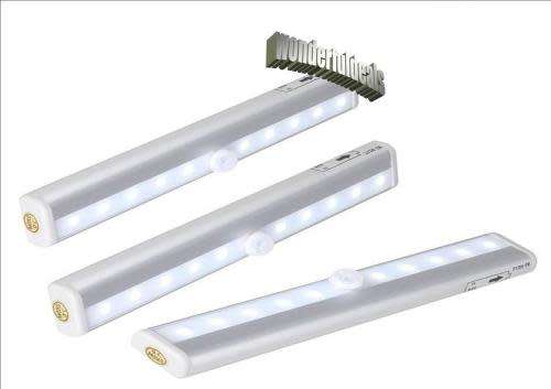 Stick-On Portable 10-LED Motion Sensor Light