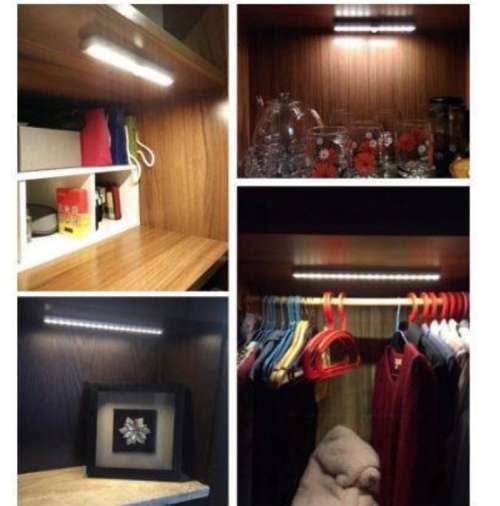 Stick-On Portable 10-LED Motion Sensor Light